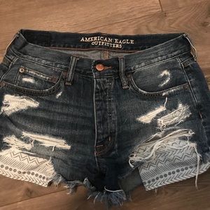 American Eagle Vintage Hi-Rise Festival Shorts